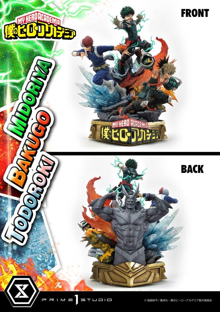 MY HERO ACADEMIA - Midoriya, Bakugo & Todoroki - Statuette 69cm