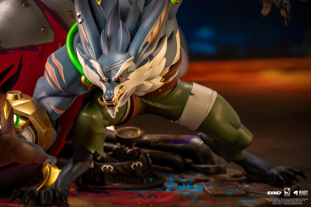 LEAGUE OF LEGENDS - Jinx & Warwick - Statue Diorama 1/10 37cm - 4
