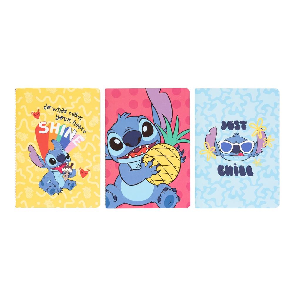 STITCH 3 Pack of Notebooks Size A5 Notebook DISNEY