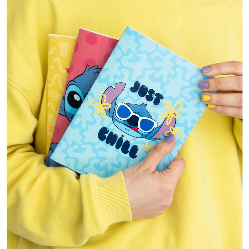 STITCH 3 Pack of Notebooks Size A5 Notebook DISNEY