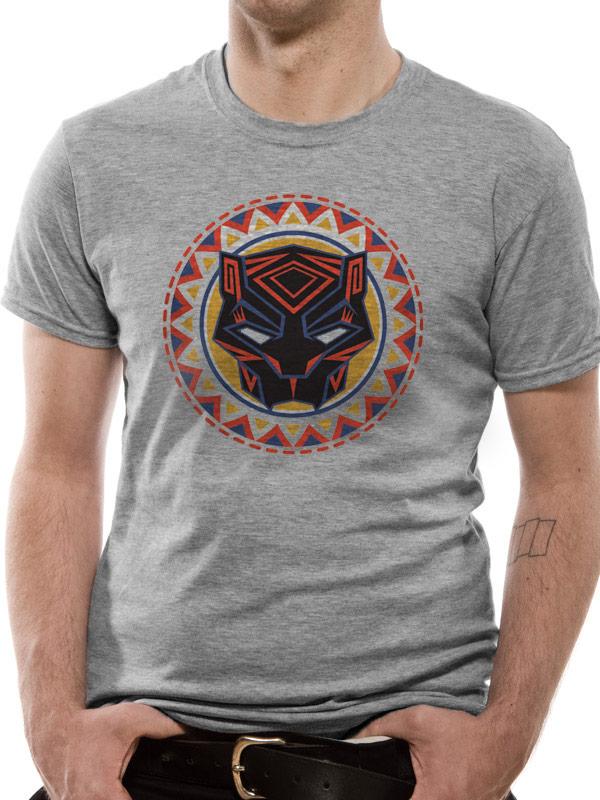 BLACK PANTHER - T-Shirt Logo in Circle (L) : ShopForGeek.com: T-Shirt CID  Marvel, image size:600x800