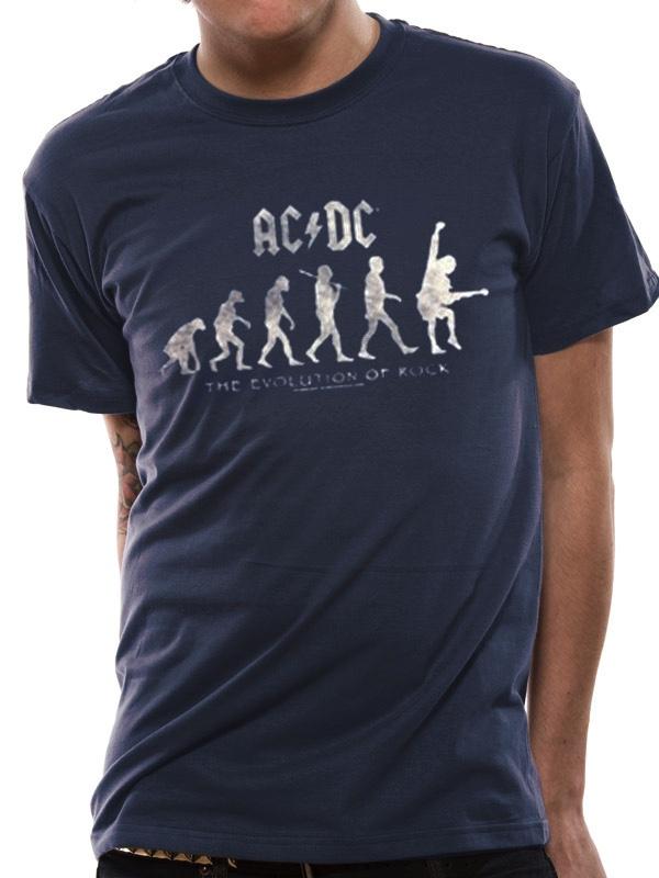 AC/DC - T-Shirt IN A TUBE- Evolution of Rock (XL) : ShopForGeek.com: T ...