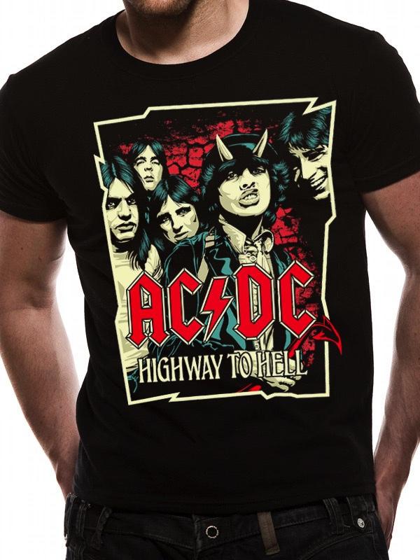 AC/DC - T-Shirt Highway Cartoon (M) : ShopForGeek.com: T-Shirt CID AC/DC