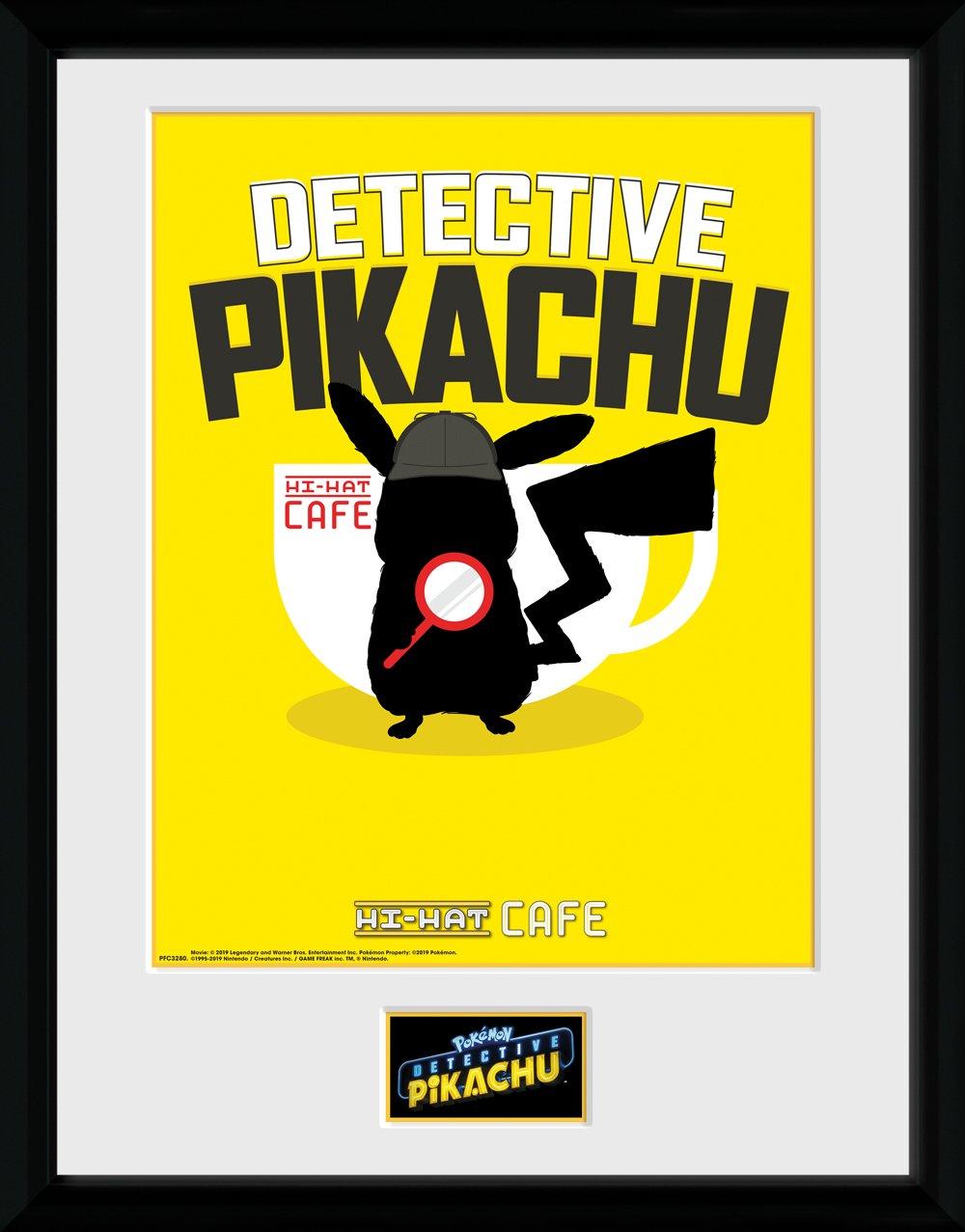 DETECTIVE PIKACHU - Collector Print 30X40 - Coffee : ShopForGeek.com: Cadre GB Eye Pokemon