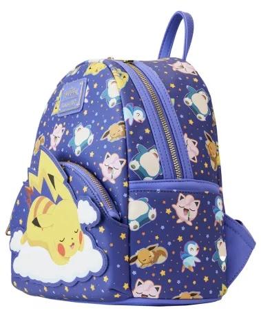 POKEMON - Pikachu et Amis dormant - Mini Sac à Dos LoungeFly - 2