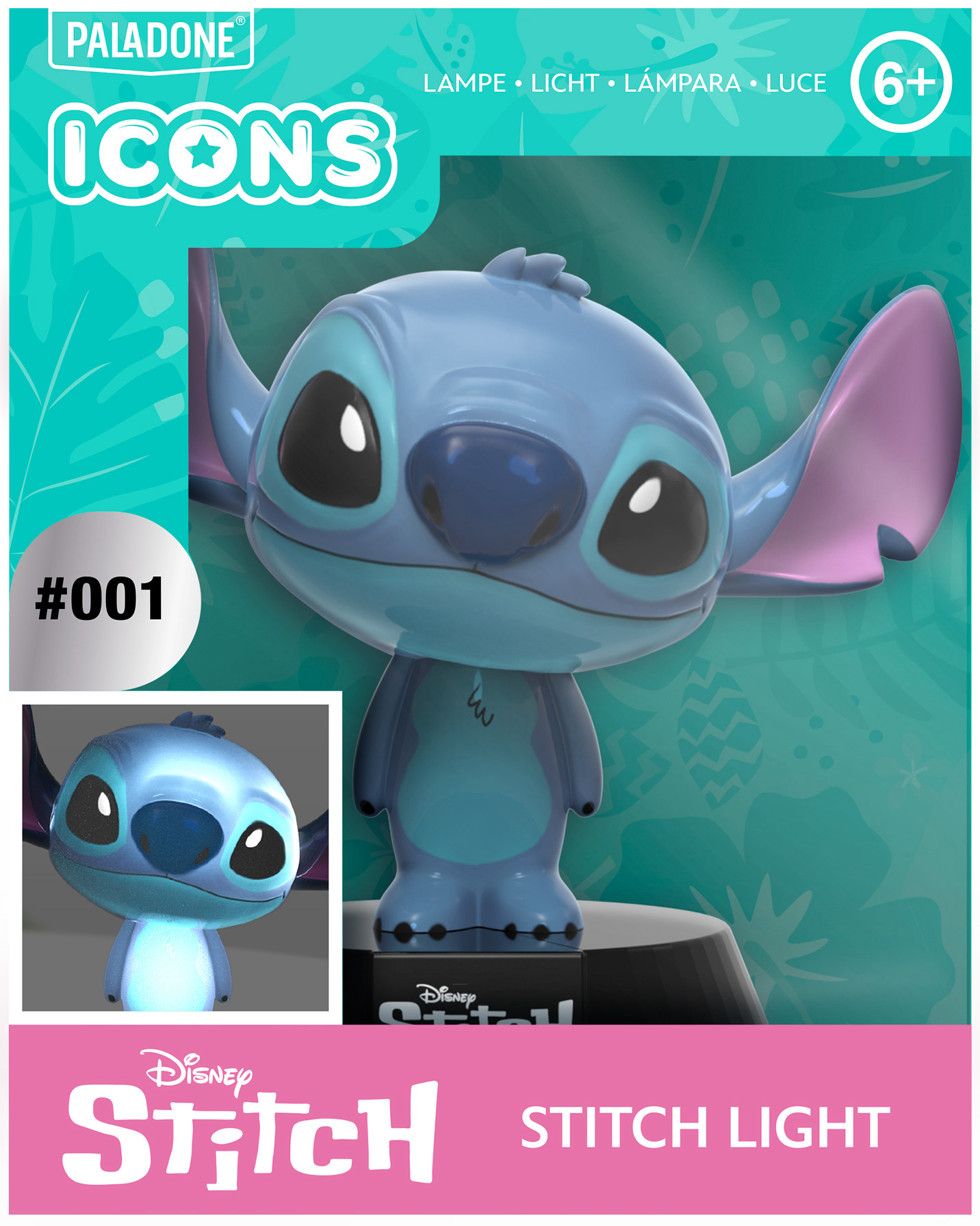 DISNEY - Stitch - Lampe Icone : : Lampe Paladone DISNEY