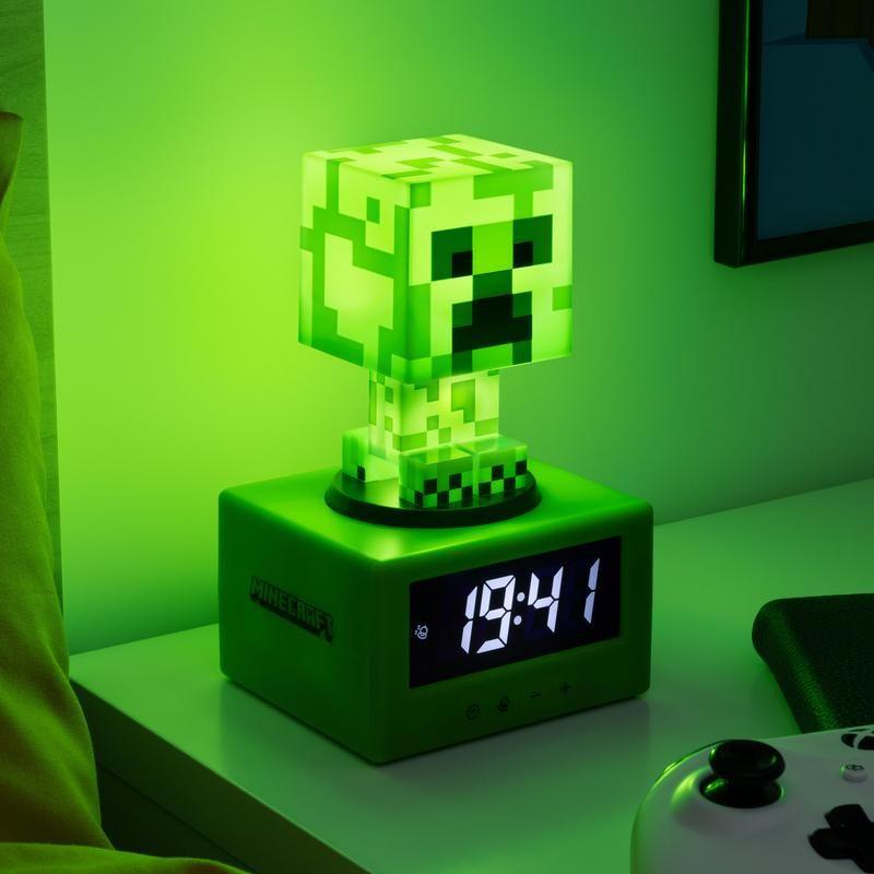 MINECRAFT Creeper Alarm Clock 16cm Divers
