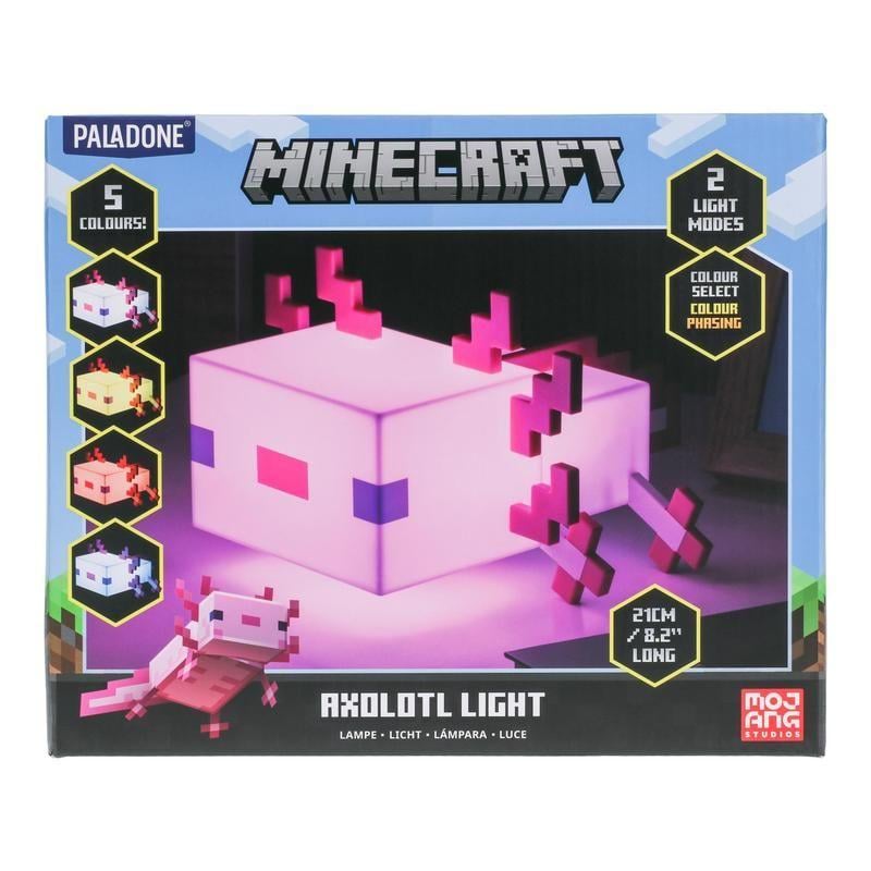 MINECRAFT Axolotl Light Lamp Paladone Minecraft