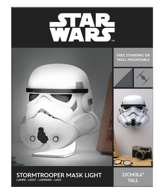 STAR WARS - Casque de Stormtrooper - Lampe 19cm : : Lampe  Paladone Star Wars