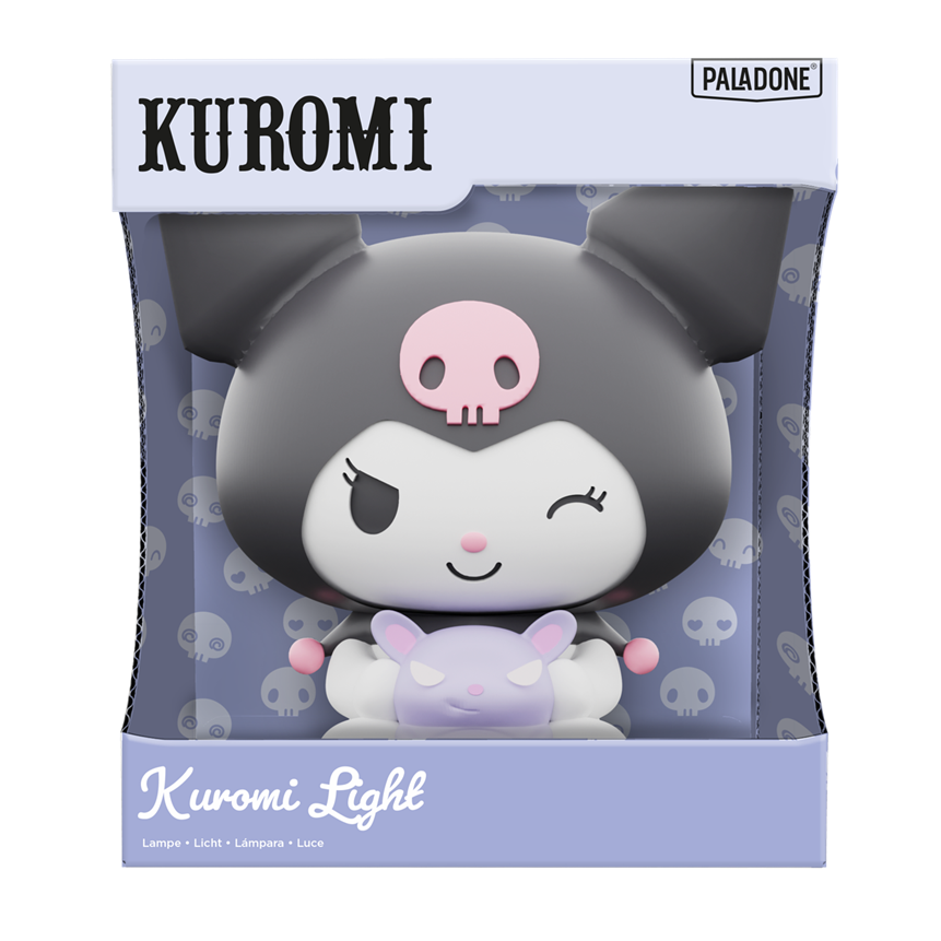 Lampara Recargable Paladone Kuromi GloBuddies - Lámpara LED 3D Con Licencia Oficial De Sanrio, Funciona Con Pilas, Regalo Para Los Fans De Hello Kitty Paladone Globuddies