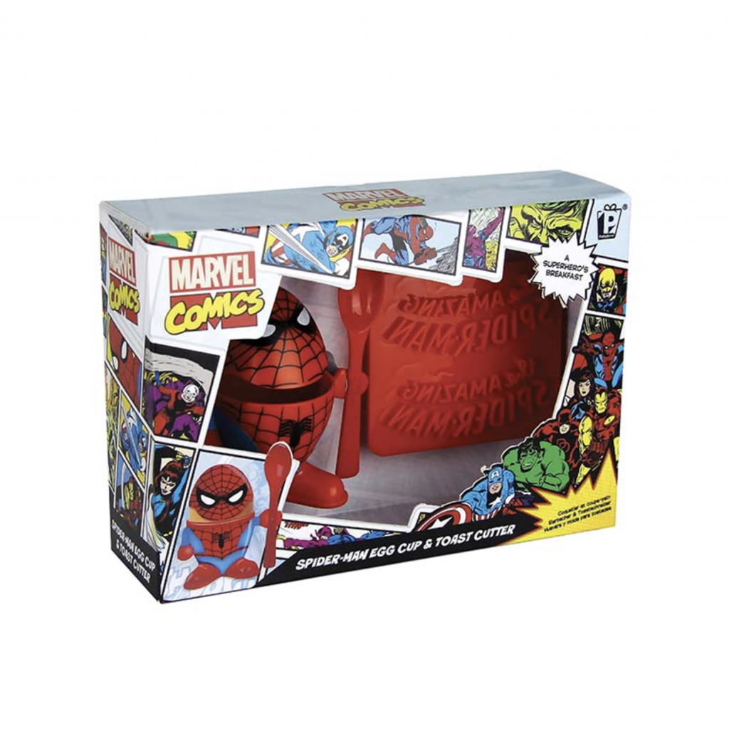 MARVEL Spiderman Egg Cup and Toast Cutter Kitchen