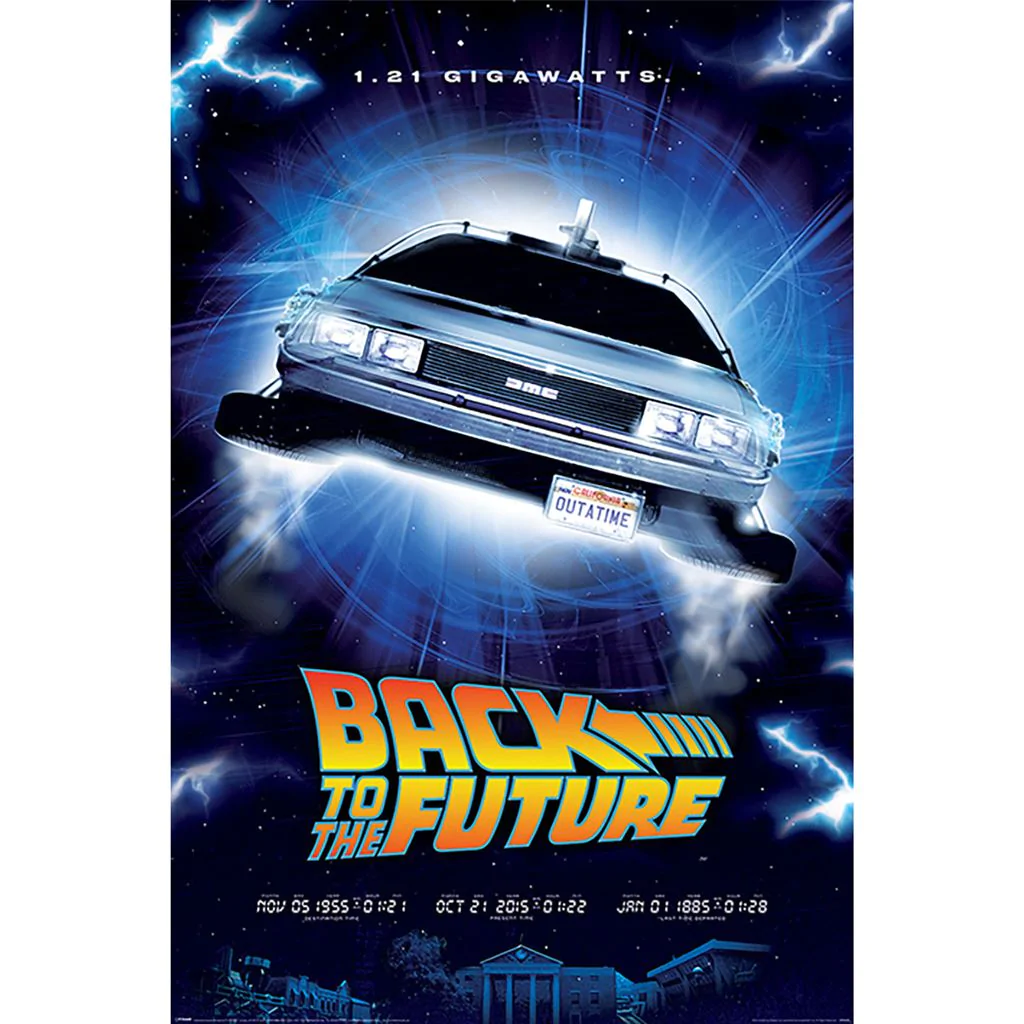 BEMS RETOUR VERS LE FUTUR 1 21 Gigawatts Poster 61x91cm