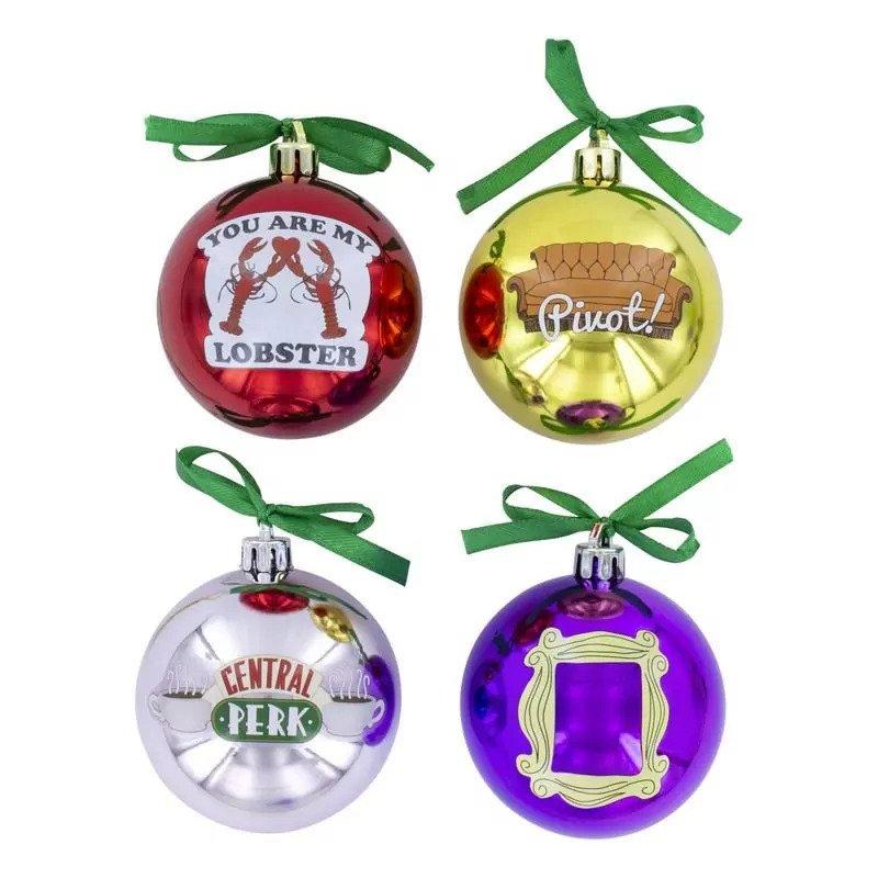 FRIENDS Christmas Tree Decorations Set of 4