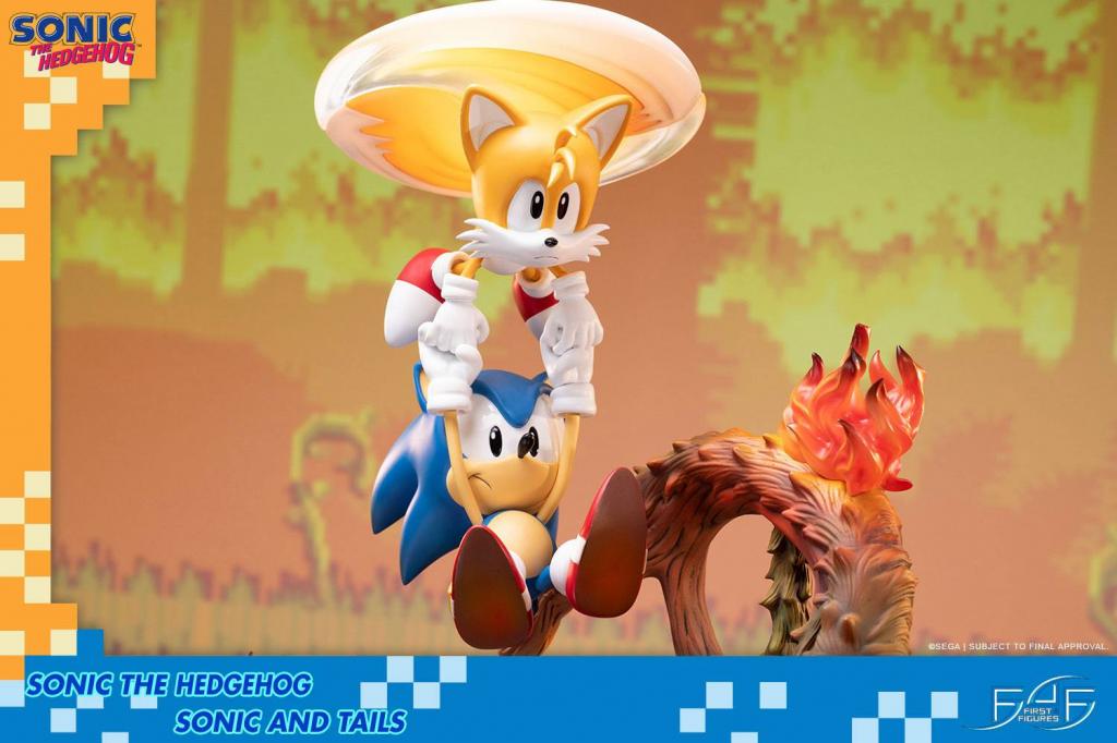 SONIC THE HEDGEHOG - Sonic & Tails Diorama - 51cm : ShopForGeek.com ...