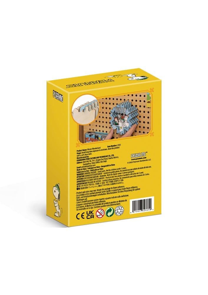 PEANUTS - Winter Wonderland - Wood Model Kit Theater - 3