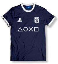 PLAYSTATION - T-Shirt FC Blue Club Logo Plus Icon - Navy Blue (XL) - 2