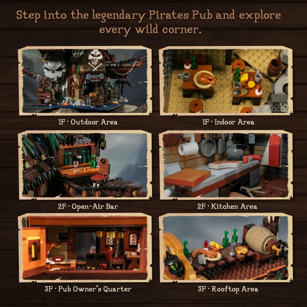 PANTASY - Le pub des pirates - Bloc de Construction 2814 pcs - 3