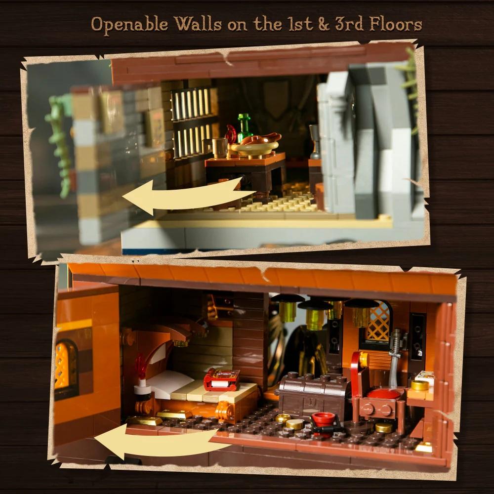 PANTASY - Le pub des pirates - Bloc de Construction 2814 pcs - 4
