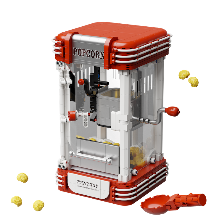 PANTASY - Popcorn Machine - Building block 1201 pcs - 4