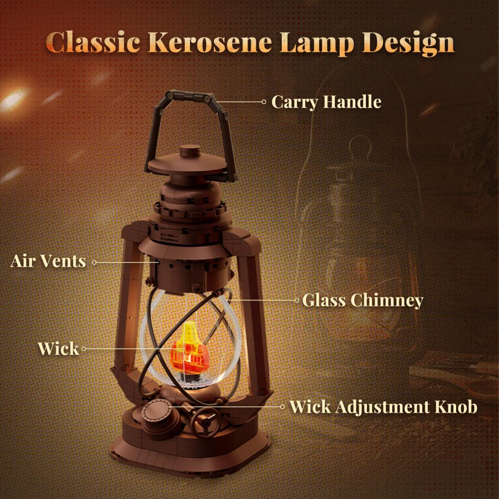 PANTASY - Lampe au Kérosène - Bloc de Construction 379 pcs - 3