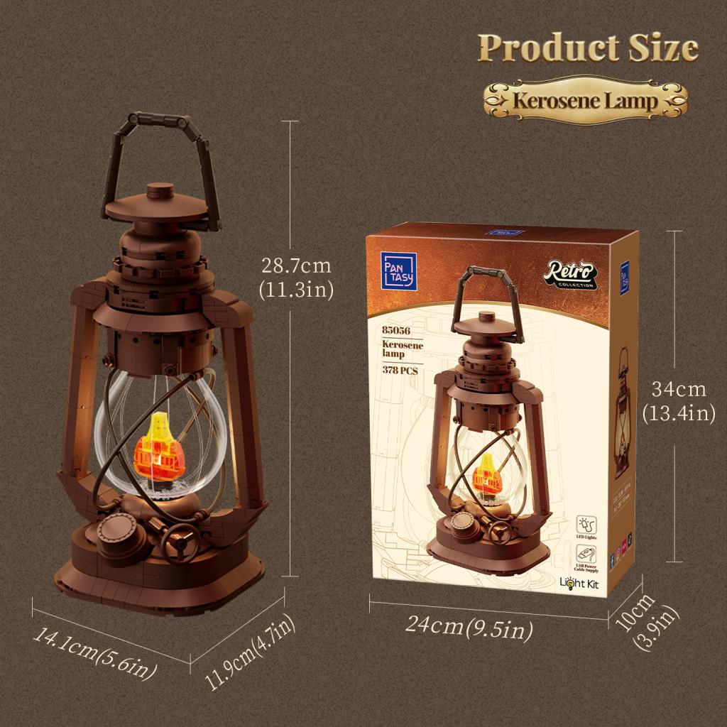 PANTASY - Lampe au Kérosène - Bloc de Construction 379 pcs - 6