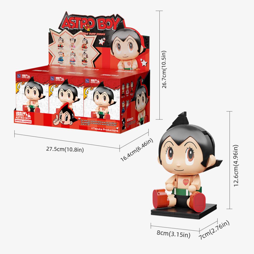 ASTRO BOY - Astro Boy Bébé assis - Bloc de Construction Display 6pcs - 6