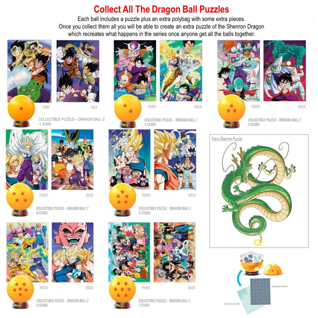 DRAGON BALL Z -Puzzle à Collectionner - 7 Etoiles - 2en1 Puzzle +Extra - 5