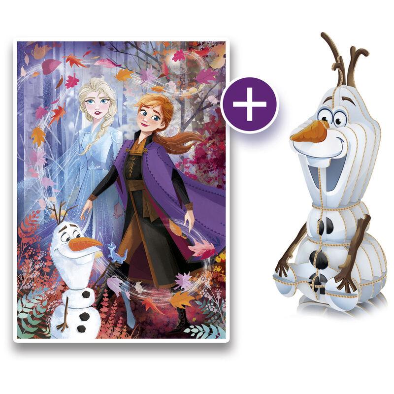 DISNEY - La Reine des Neiges 2 - Puzzle 104P + Figurine puzzle 3D - 2