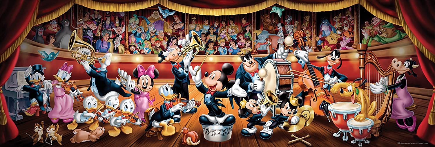 Mening een beetje Aanbod DISNEY - Orchestra Panorama - Puzzle 1000P : ShopForGeek.com: Puzzel  Clementoni DISNEY