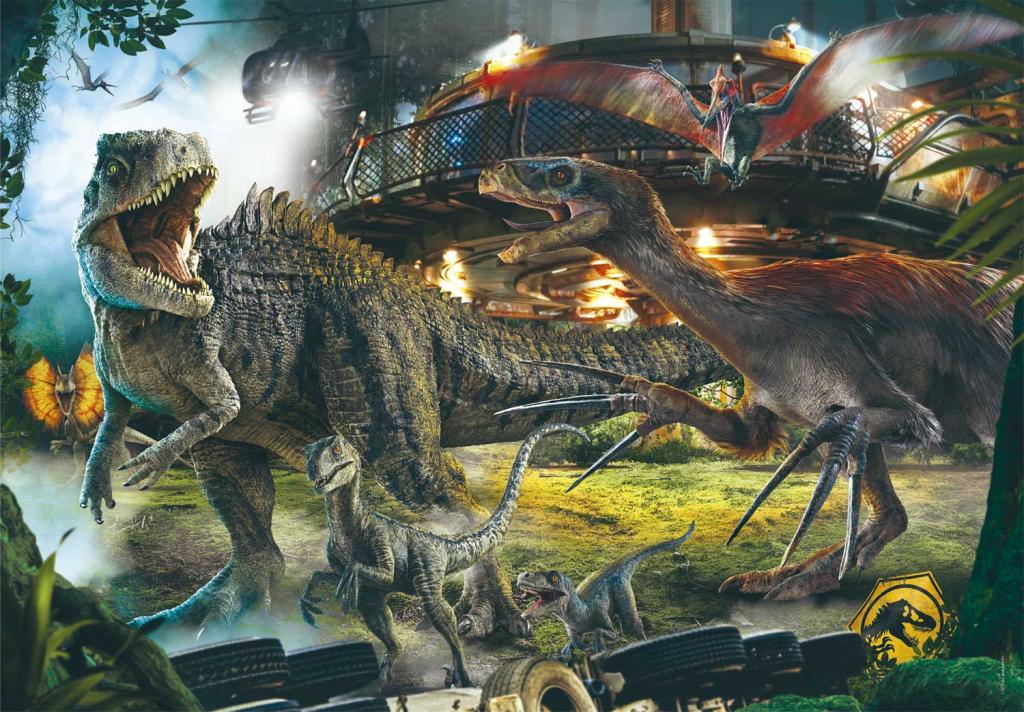 JURASSIC WORLD - Dinosaures - Puzzle Porte-Documents 1000P - 2