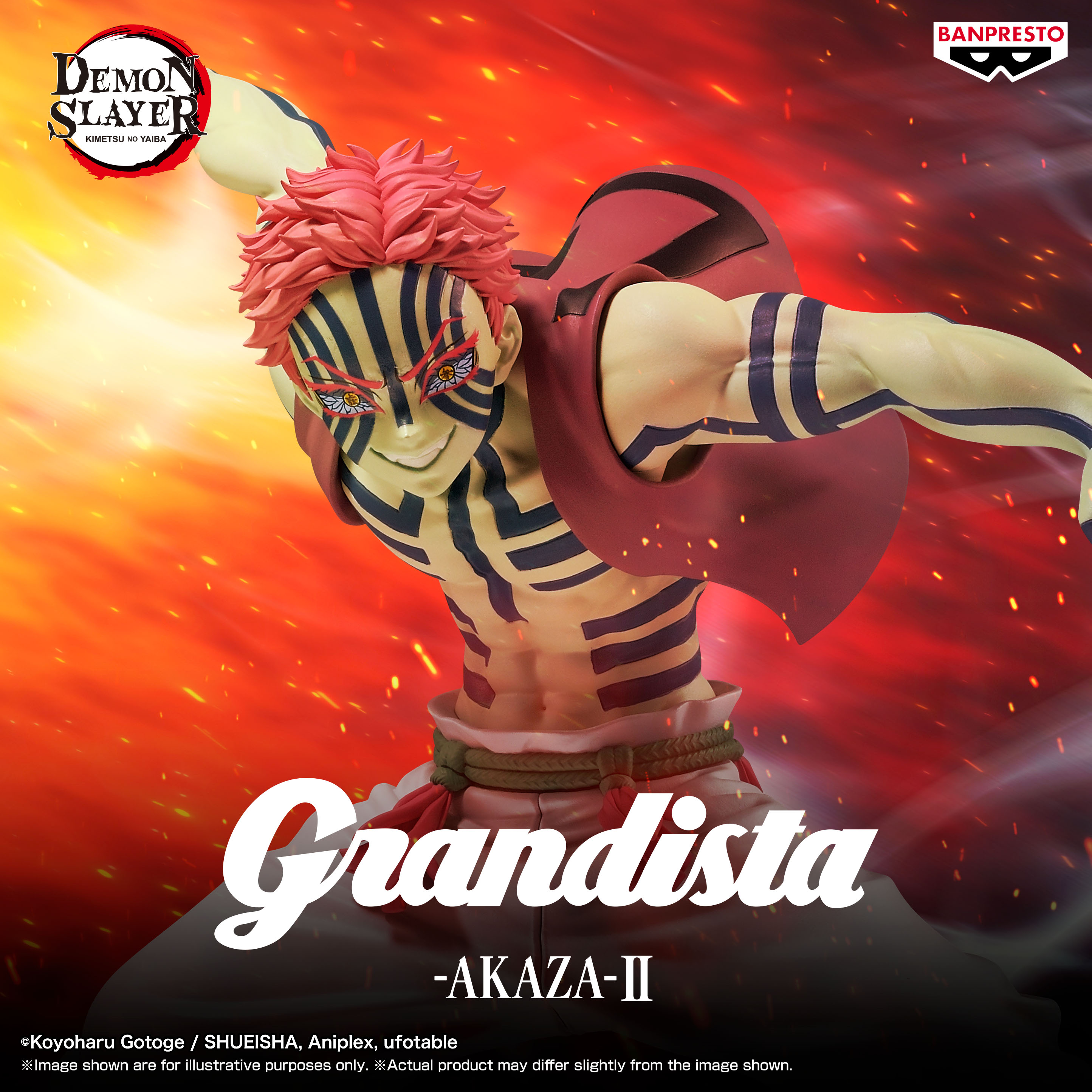 DEMON SLAYER - Akaza - Figurine Grandista 23cm