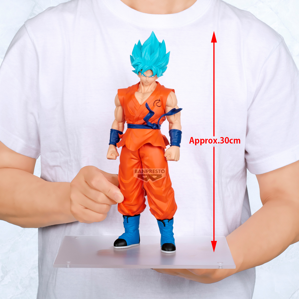 DRAGON BALL SUPER BEERUS - Son Goku SSGSS - Figurine Grandista 30cm