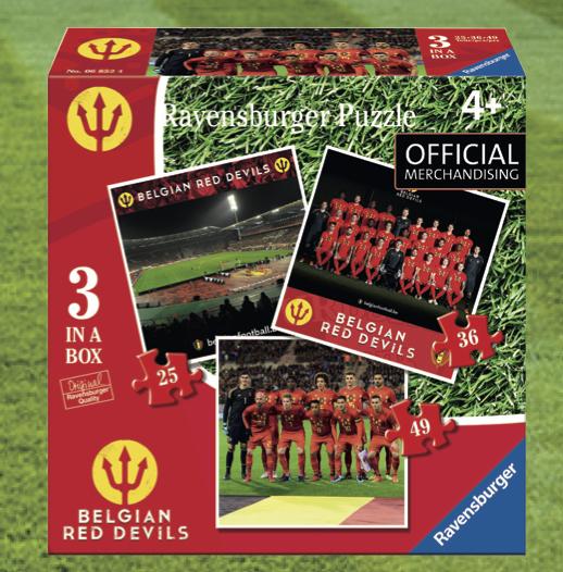 BELGIAN RED DEVILS 2018 - PUZZLE 3 in a Box 25/36/49 Pces - 2