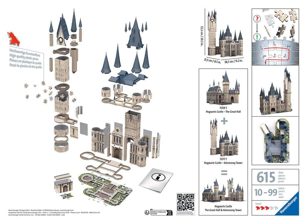 HARRY POTTER -Puzzle 3D 540P - Château de Poudlard 