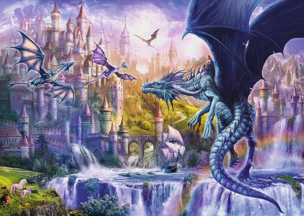 Fantasia Puzzle 1000p Le Chateau Des Dragons