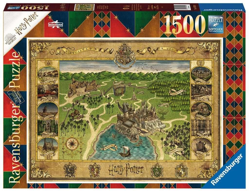 HARRY POTTER Carte de Poudlard Puzzle 1500P