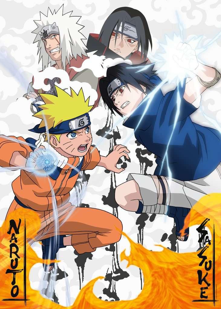 NARUTO - Naruto vs Sasuke - Puzzle 1000P - 2