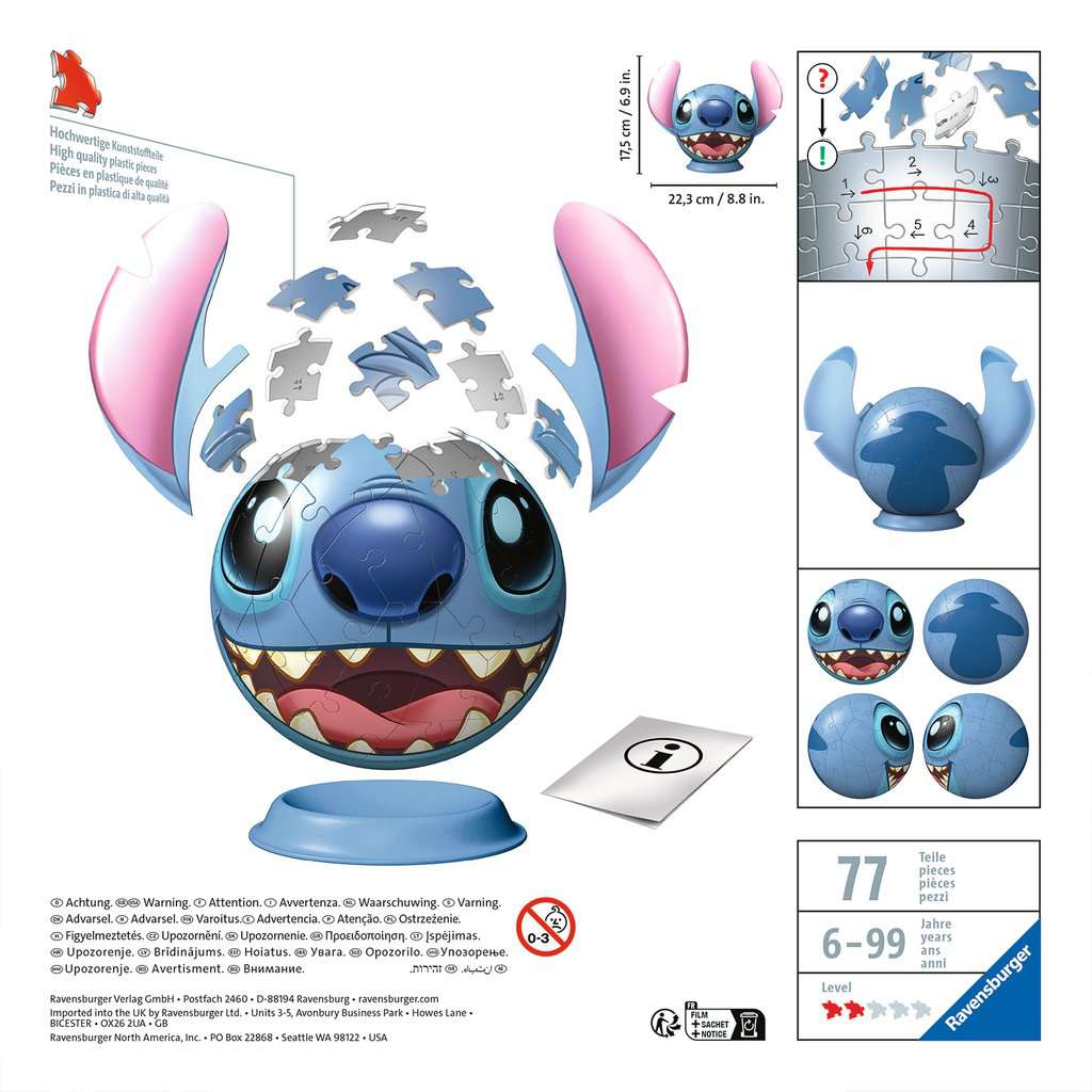 puzzle 3d lilo & stitch figures ✓