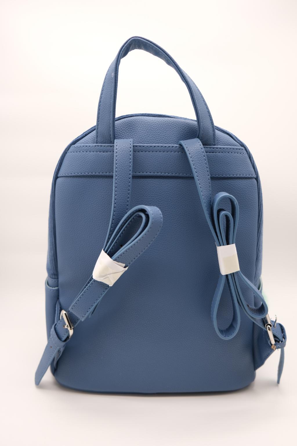 STITCH & ANGEL - Fashion Duo Blue Corduroy BackPack - '28x22x11cm' - 4