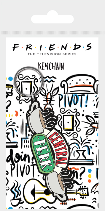 FRIENDS - Central Perk Sketch - Rubber Keychain_IMAGE_1