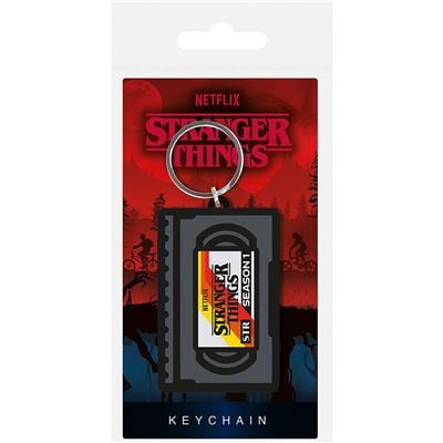 STRANGER THINGS - Season 1 VHS - Rubber Keychain_IMAGE_1