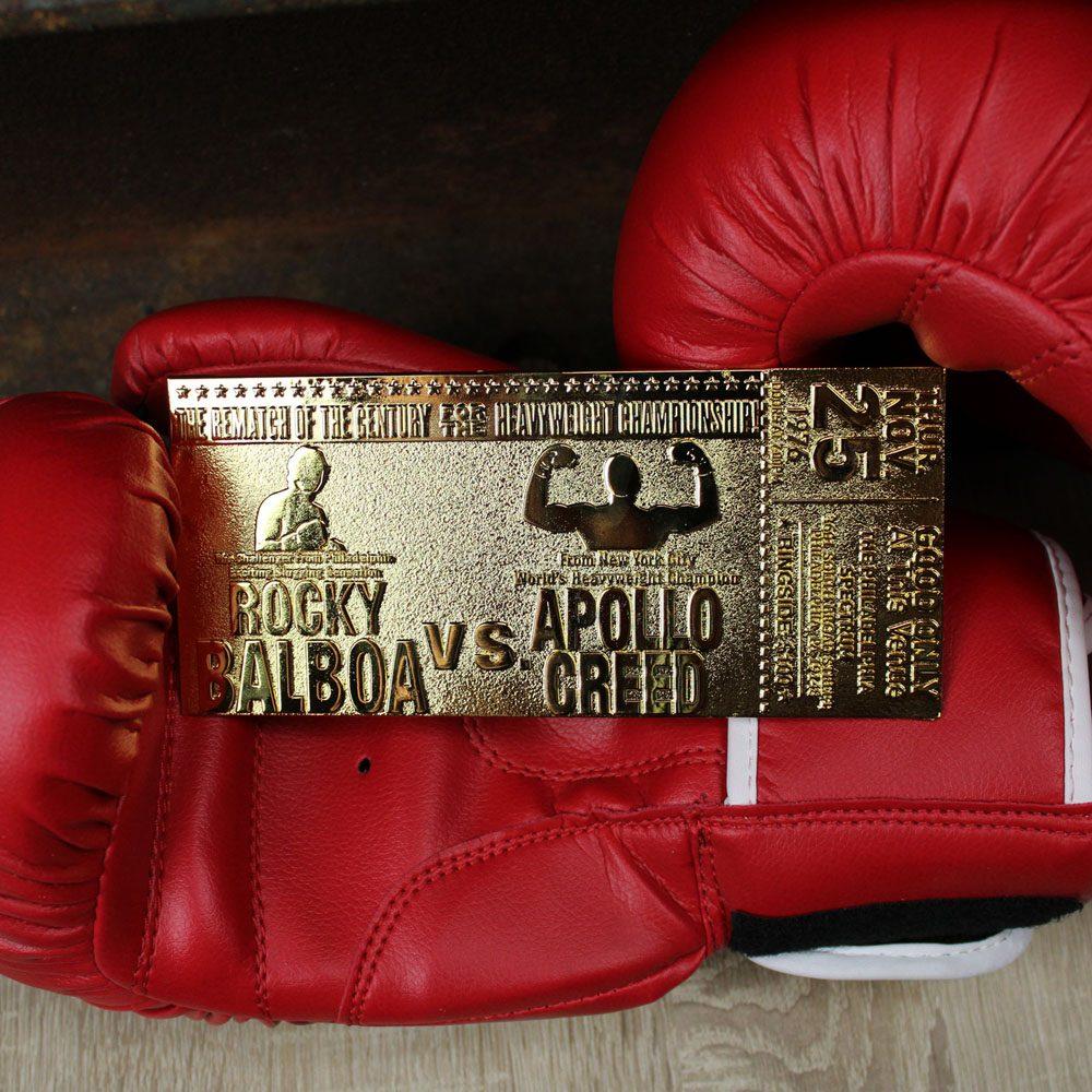 Difuzed Rocky III Biglietto Originale Placcato Oro 24K – Collector's Edition Limitata A 1982 Pezzi