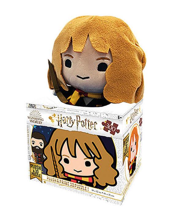 HARRY POTTER Lenticular Puzzle 3D 300P '31x23cm' & Plush Hermione Puzzle