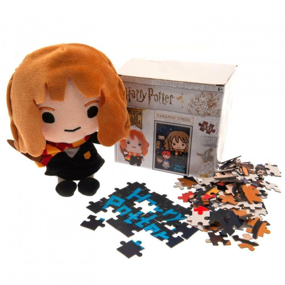 HARRY POTTER - Lenticular Puzzle 3D 300P '31x23cm' & Plush Hermione - 2