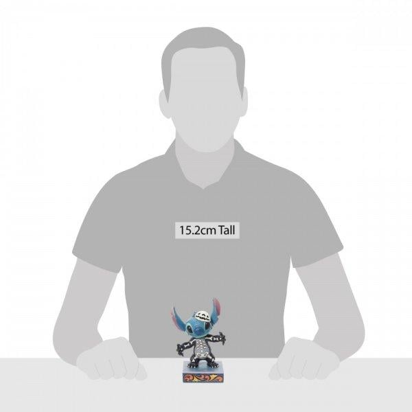 DISNEY TRAD. - Stitch Squelette Phosphorescent - Statuette Enesco 15cm - 6