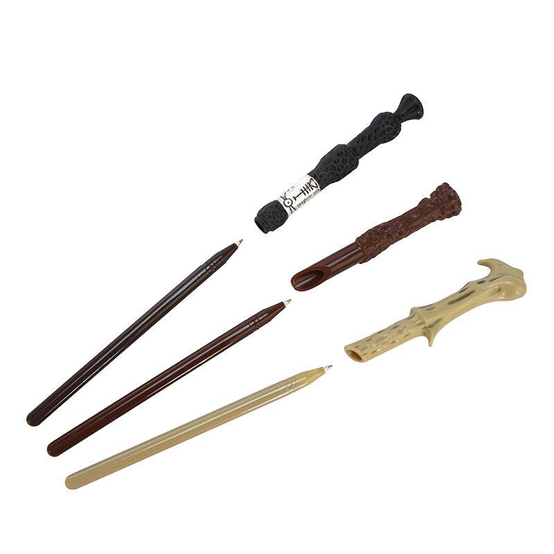 HARRY POTTER - Hogwarts - Set de 3 Stylos-Bille Baguettes - 5