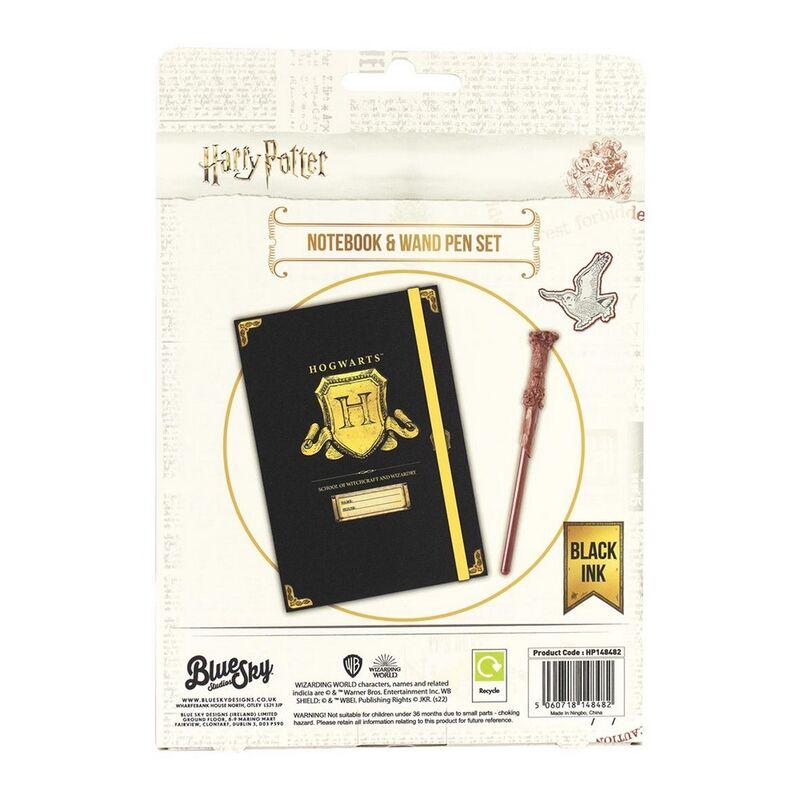 HARRY POTTER - Hogwarts - Set Notebook A5 + Stylo-Bille Baguette - 3