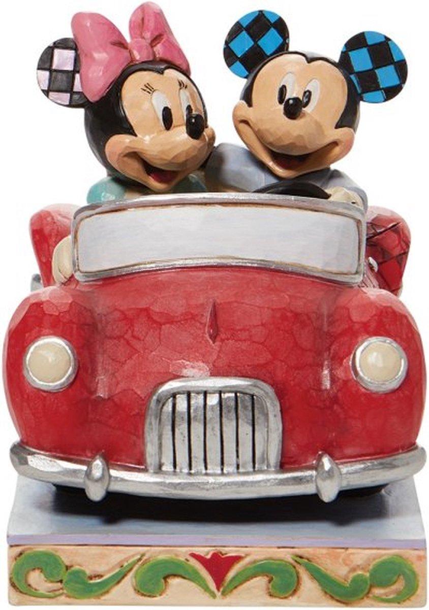 DISNEY - Mickey & Minnie en Voiture - Figurine Enesco - 13,5cm - 2