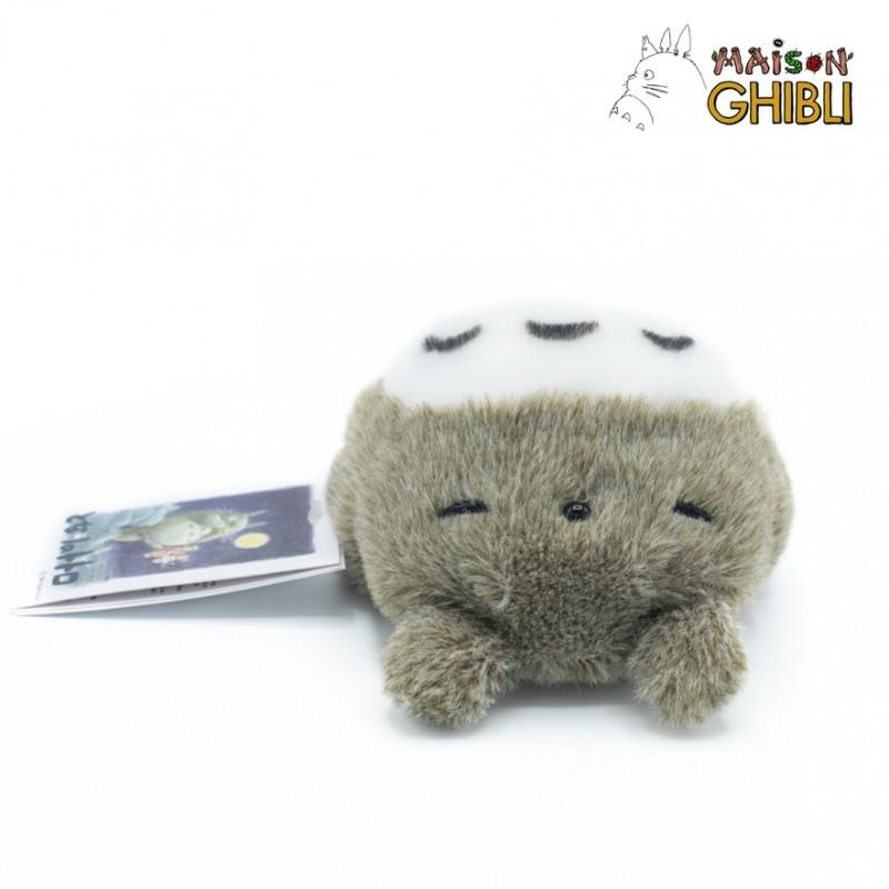MY NEIGHBOR TOTORO - Grey Totoro Lying Down - Fluffy Beanbag Plush 7cm - 2