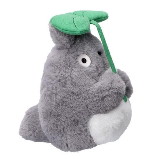 MY NEIGHBOUR TOTORO - Grey Totoro with leaf - Nakayoshi Plush - 2